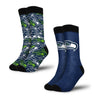 Seattle Seahawks NFL Primetime Blast Socks 2 Pack