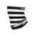 Black & White Stripes Brushed Polyester Gaiter Scarf
