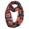 Auburn Tigers NCAA Team Logo Infinity Scarf