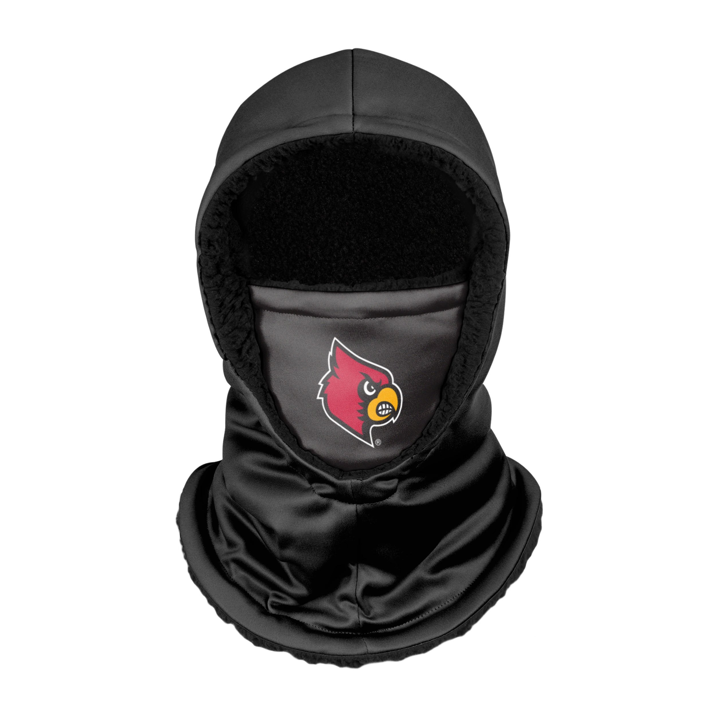 Louisville Cardinals NCAA Heather Grey Big Logo Hooded Gaiter