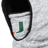 Miami Hurricanes NCAA Heather Grey Big Logo Hooded Gaiter