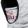 LSU Tigers NCAA Heather Grey Big Logo Hooded Gaiter
