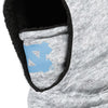 North Carolina Tar Heels NCAA Heather Grey Big Logo Hooded Gaiter