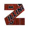 Illinois Fighting Illini NCAA Wordmark Big Logo Colorblend Scarf