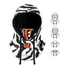 Cincinnati Bengals NFL White Stripe Drawstring Hooded Gaiter