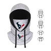 Houston Texans NFL Heather Gray Drawstring Hooded Gaiter Scarf