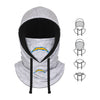 Los Angeles Chargers NFL Heather Gray Drawstring Hooded Gaiter Scarf