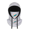 Miami Dolphins NFL Heather Gray Drawstring Hooded Gaiter Scarf