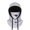 New England Patriots NFL Heather Gray Drawstring Hooded Gaiter Scarf
