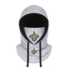 New Orleans Saints NFL Heather Gray Drawstring Hooded Gaiter Scarf