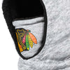 Chicago Blackhawks NHL Heather Grey Big Logo Hooded Gaiter