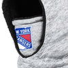 New York Rangers NHL Heather Grey Big Logo Hooded Gaiter