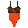 Cleveland Browns NFL Original Womens Beach Day One Piece Bathing Suit