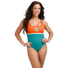 Miami Dolphins NFL Womens Beach Day One Piece Bathing Suit