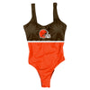 Cleveland Browns NFL Womens Beach Day One Piece Bathing Suit