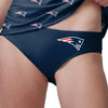 New England Patriots NFL Womens Mini Logo Bikini Bottom