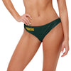 Green Bay Packers NFL Womens Solid Wordmark Bikini Bottom