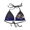 Baltimore Ravens NFL Womens Gradient Big Logo Bikini Top