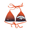 Denver Broncos NFL Womens Gradient Big Logo Bikini Top