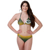 Green Bay Packers NFL Womens Gradient Big Logo Bikini Top