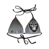 Las Vegas Raiders NFL Womens Gradient Big Logo Bikini Top