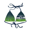 Seattle Seahawks NFL Womens Gradient Big Logo Bikini Top