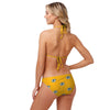Green Bay Packers NFL Womens Mini Print Bikini Top