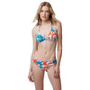 Miami Dolphins NFL Womens Paint Splash Bikini Top