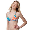 Miami Dolphins NFL Womens Paint Splash Bikini Top