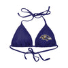 Baltimore Ravens NFL Womens Solid Logo Bikini Top