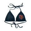 Chicago Bears NFL Womens Solid Logo Bikini Top