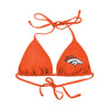 Denver Broncos NFL Womens Solid Logo Bikini Top