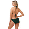 Green Bay Packers NFL Womens Solid Logo Bikini Top