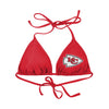 Kansas City Chiefs NFL Womens Solid Logo Bikini Top