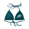 Philadelphia Eagles NFL Womens Solid Logo Bikini Top