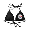 Pittsburgh Steelers NFL Womens Solid Logo Bikini Top