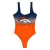 Denver Broncos NFL Womens Gametime Gradient One Piece Bathing Suit