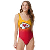 Kansas City Chiefs NFL Womens Gametime Gradient One Piece Bathing Suit