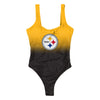 Pittsburgh Steelers NFL Womens Gametime Gradient One Piece Bathing Suit