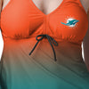Miami Dolphins NFL Womens Gametime Gradient Tankini
