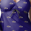 Baltimore Ravens NFL Womens Mini Logo Tankini