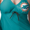 Miami Dolphins NFL Womens Summertime Solid Tankini