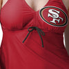 San Francisco 49ers NFL Womens Summertime Solid Tankini
