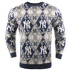 New York Yankees MLB Candy Cane Repeat Crew Neck Sweater