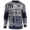 New York Yankees Patches Ugly Crew Neck Sweater