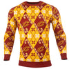 Cleveland Cavaliers NBA Candy Cane Repeat Crew Neck Sweater
