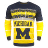 Michigan Wolverines NCAA Stadium Light Up Crew Neck Sweater