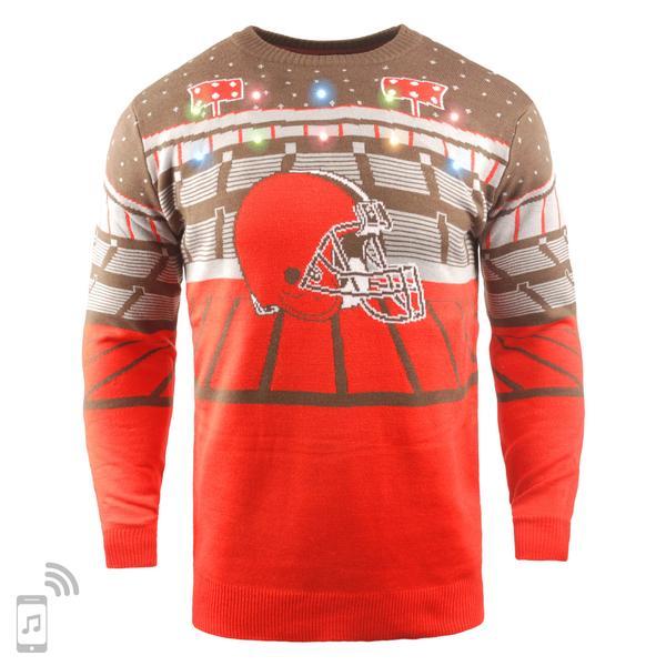 NFL Light Up Ugly Christmas Sweater With Bluetooth Speaker