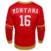 San Francisco 49ers NFL Joe Montana Retired Player Face Sweater