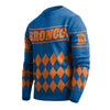 Denver Broncos NFL Wordmark Retro Ugly Sweater